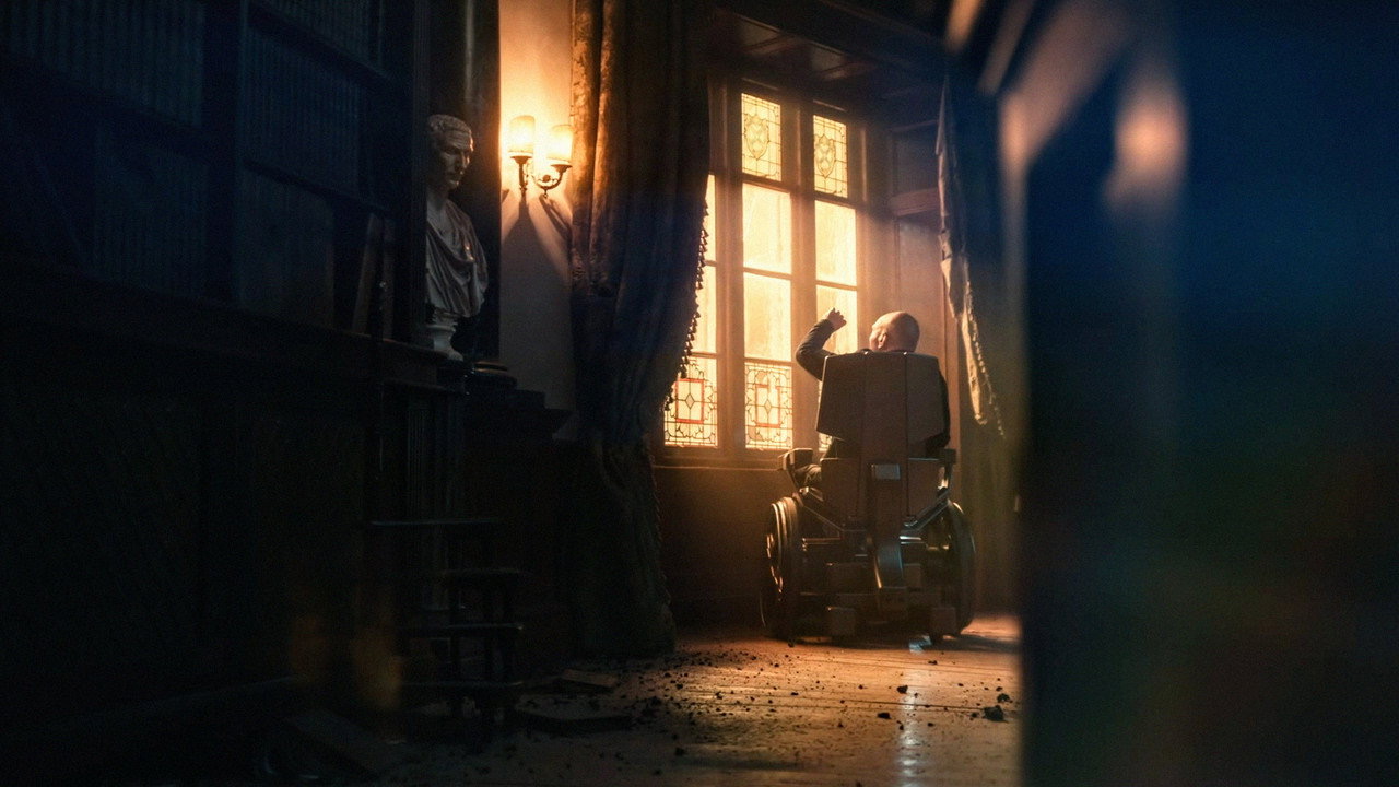 Professor X in the ruined X-Mansion in an Avengers: Doomsday teaser